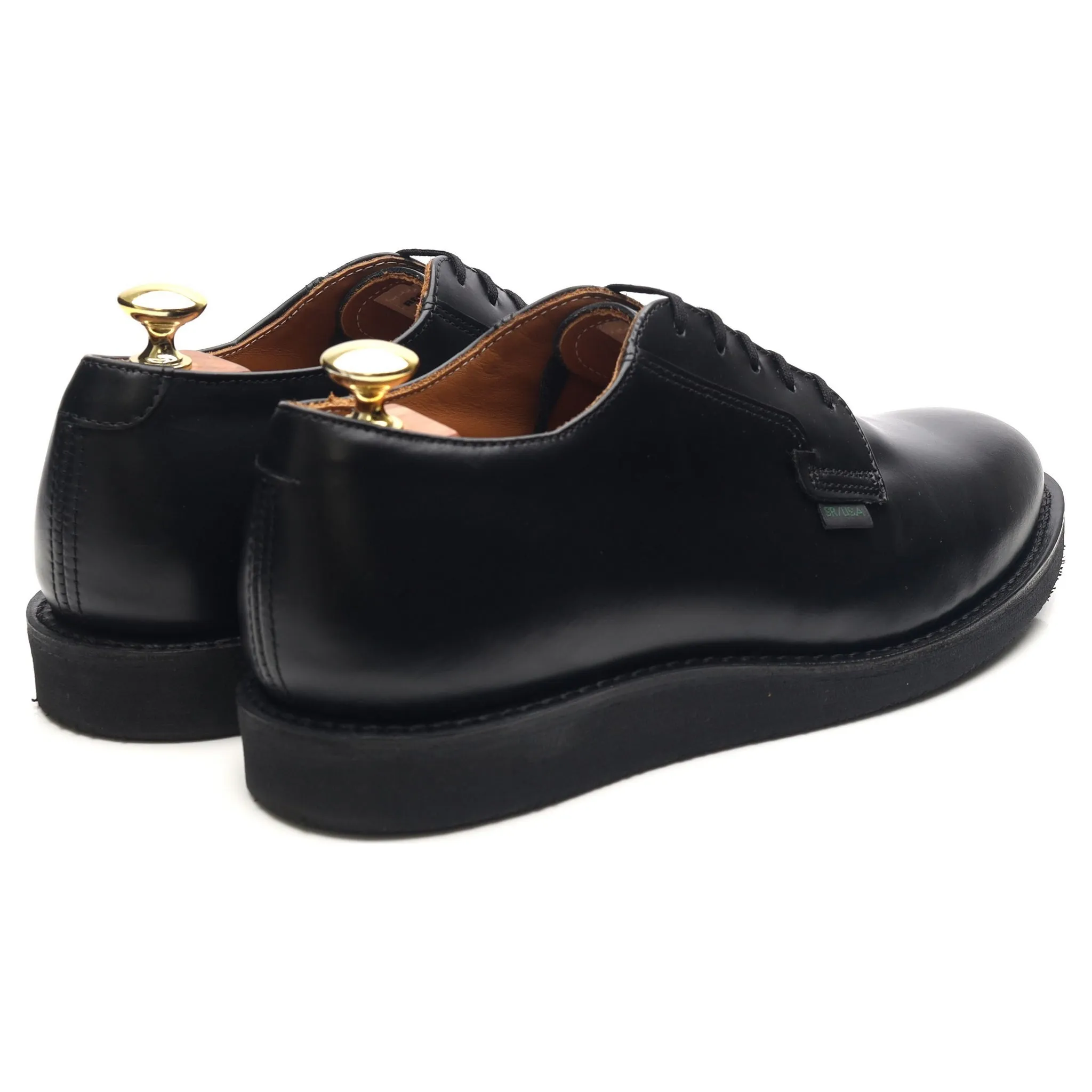 '101 Postman Oxford' Black Leather Derby Shoes UK 7.5 US 8.5