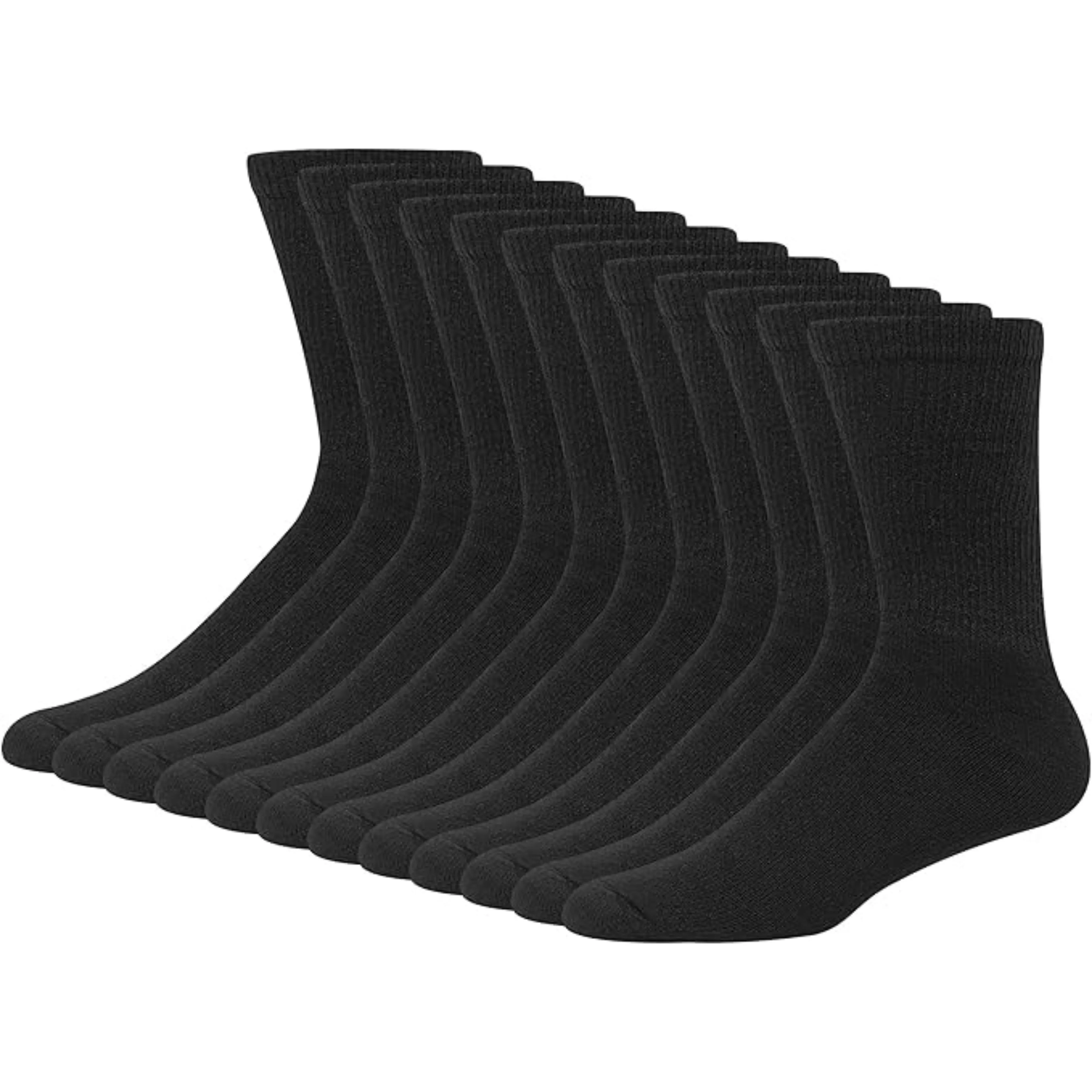 12 Pairs Cushioned Crew Socks