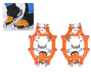 2 Pcs Anti-slip Ice Cleat Shoe Tread Grips Traction Crampon