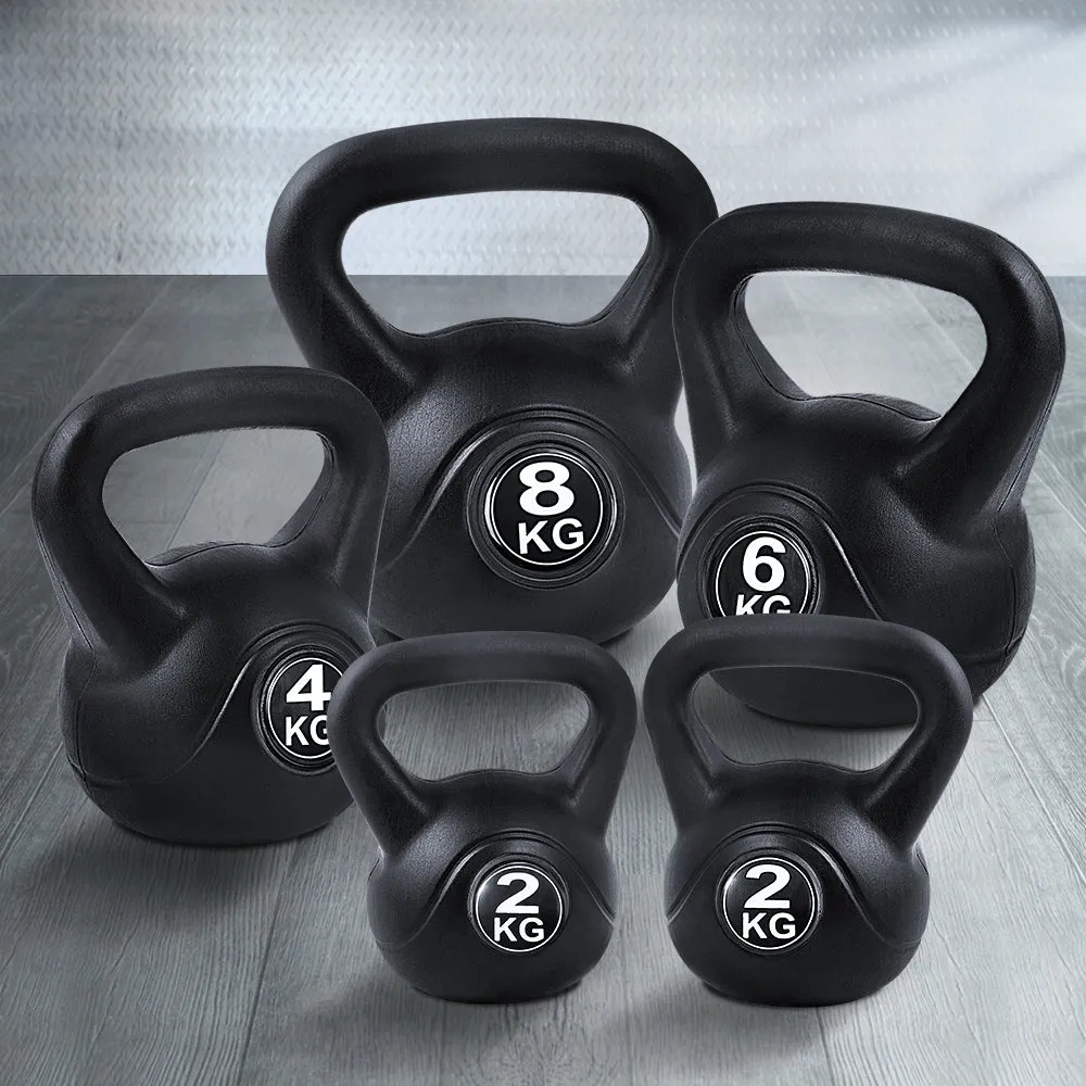 22kg Kettlebell Kettlebells Set Kettle Bell Bells Kit Weight Fitness Exercise