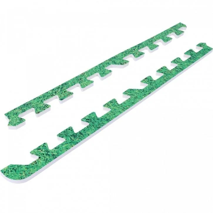 8x Edge Pieces for Floor Mats - Green