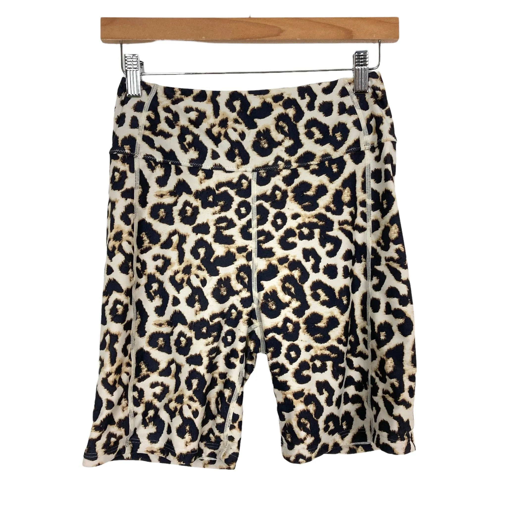 Abercrombie & Fitch Animal Print Biker Shorts- Size S