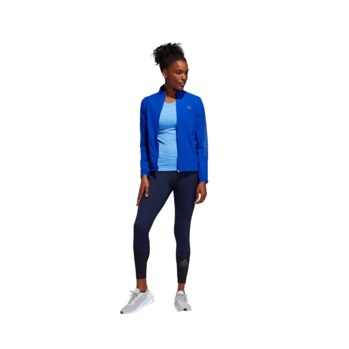 Adidas How We Go Tight Blue Black Women Tights