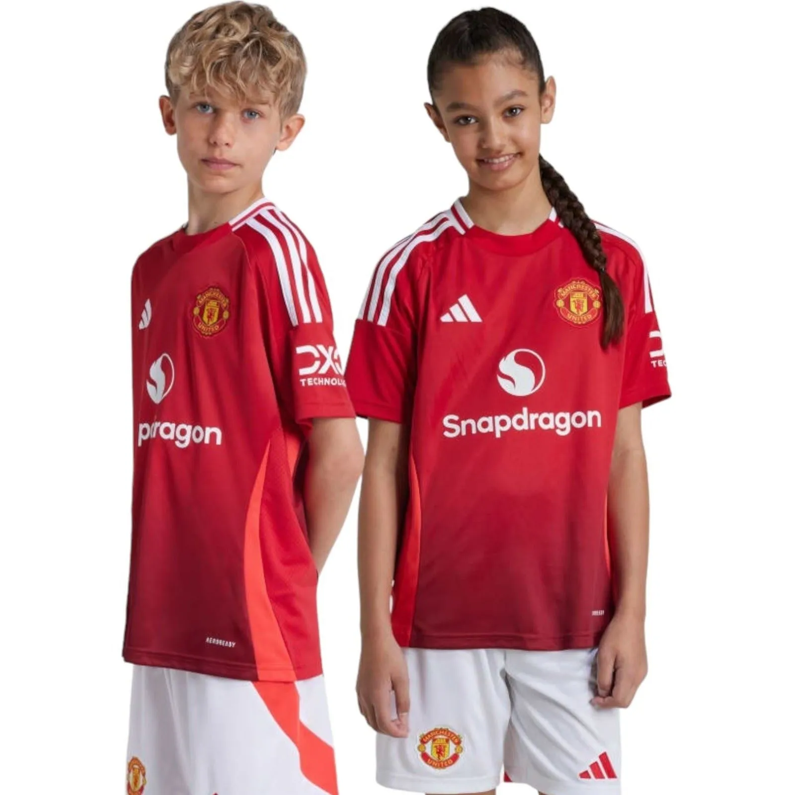 adidas Manchester Utd 2024/25 Kids Home Jersey