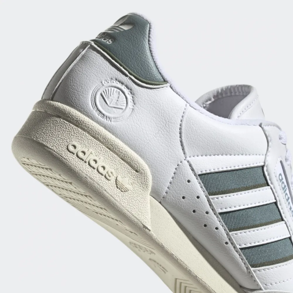 adidas Originals Unisex Continental 80 Stripes Shoes - White/Green