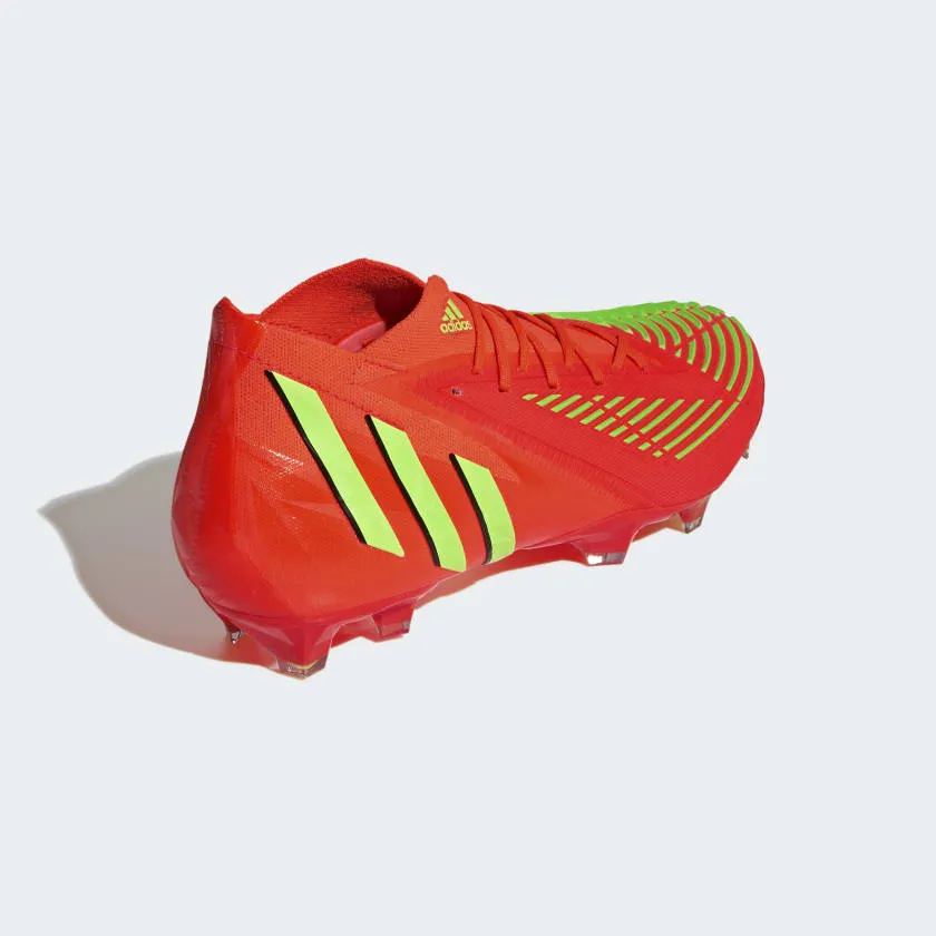 adidas Predator Edge .1 FG Adult Soccer Cleats GW1029 Solar Red/Team Solar Green/Core Black