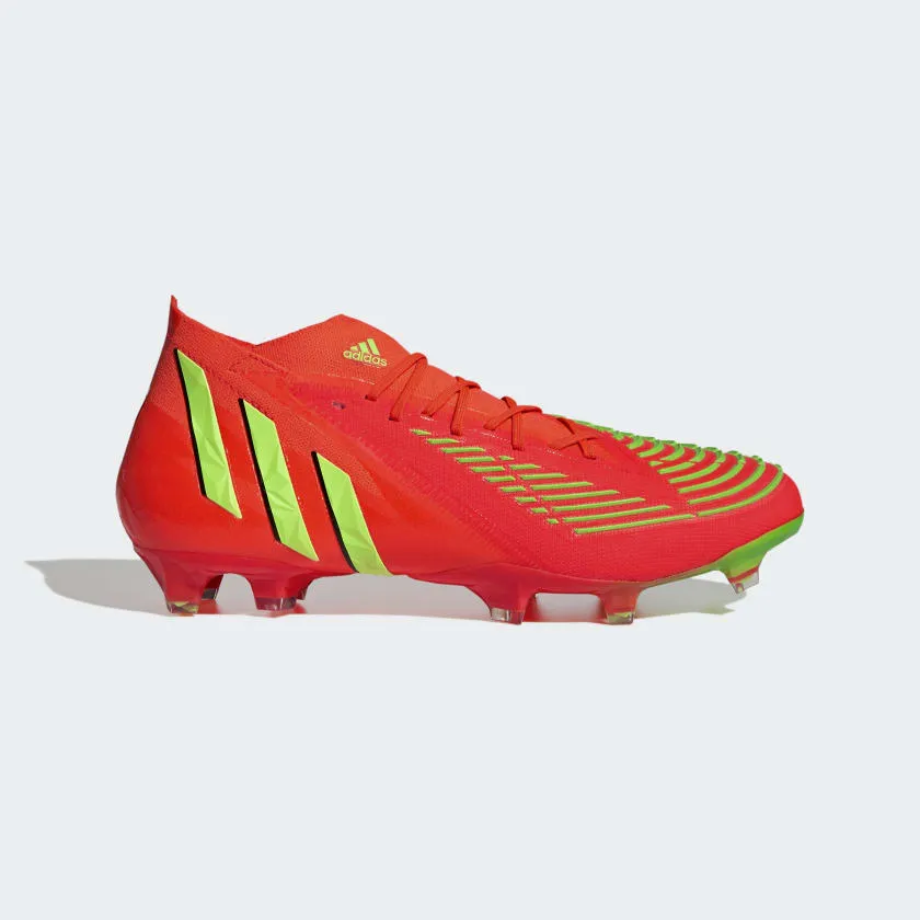 adidas Predator Edge .1 FG Adult Soccer Cleats GW1029 Solar Red/Team Solar Green/Core Black