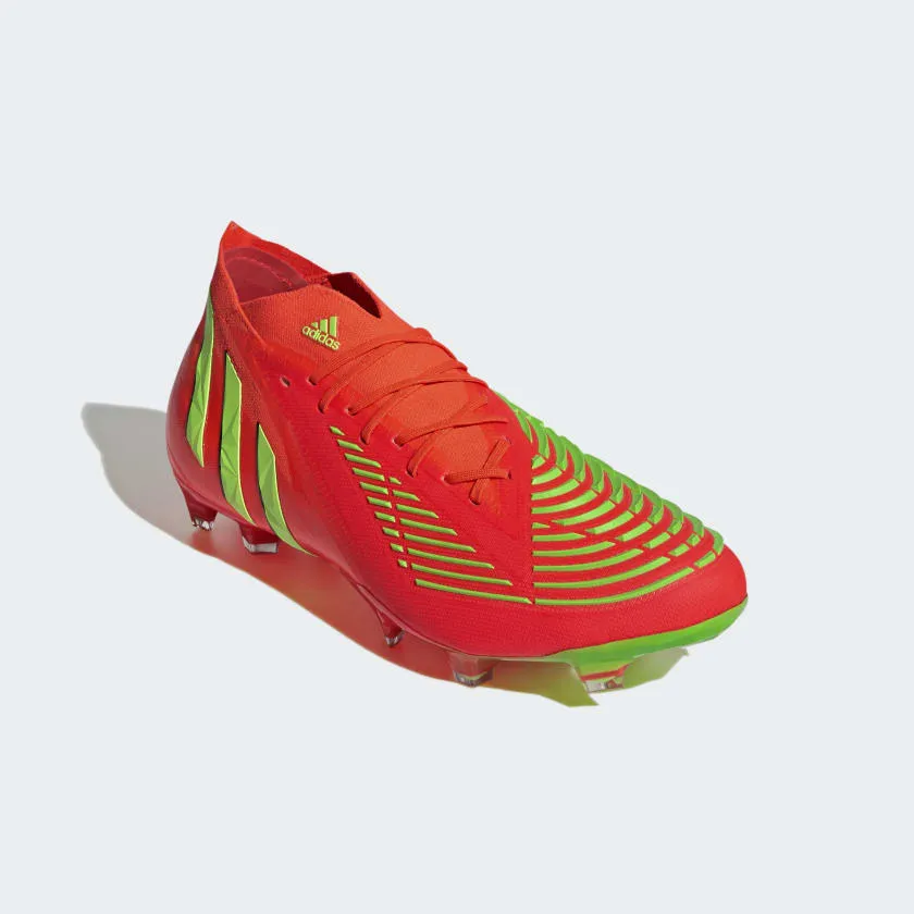 adidas Predator Edge .1 FG Adult Soccer Cleats GW1029 Solar Red/Team Solar Green/Core Black