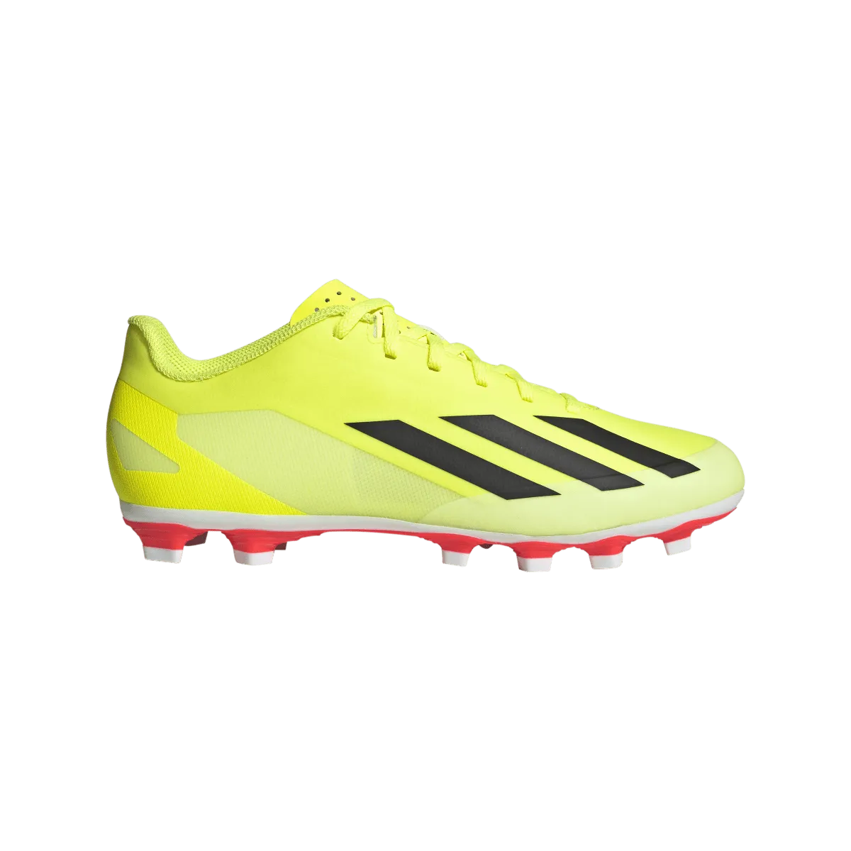 Adidas X Crazyfast Club FxG Adult Soccer Cleat IG0618 Neon Green / White