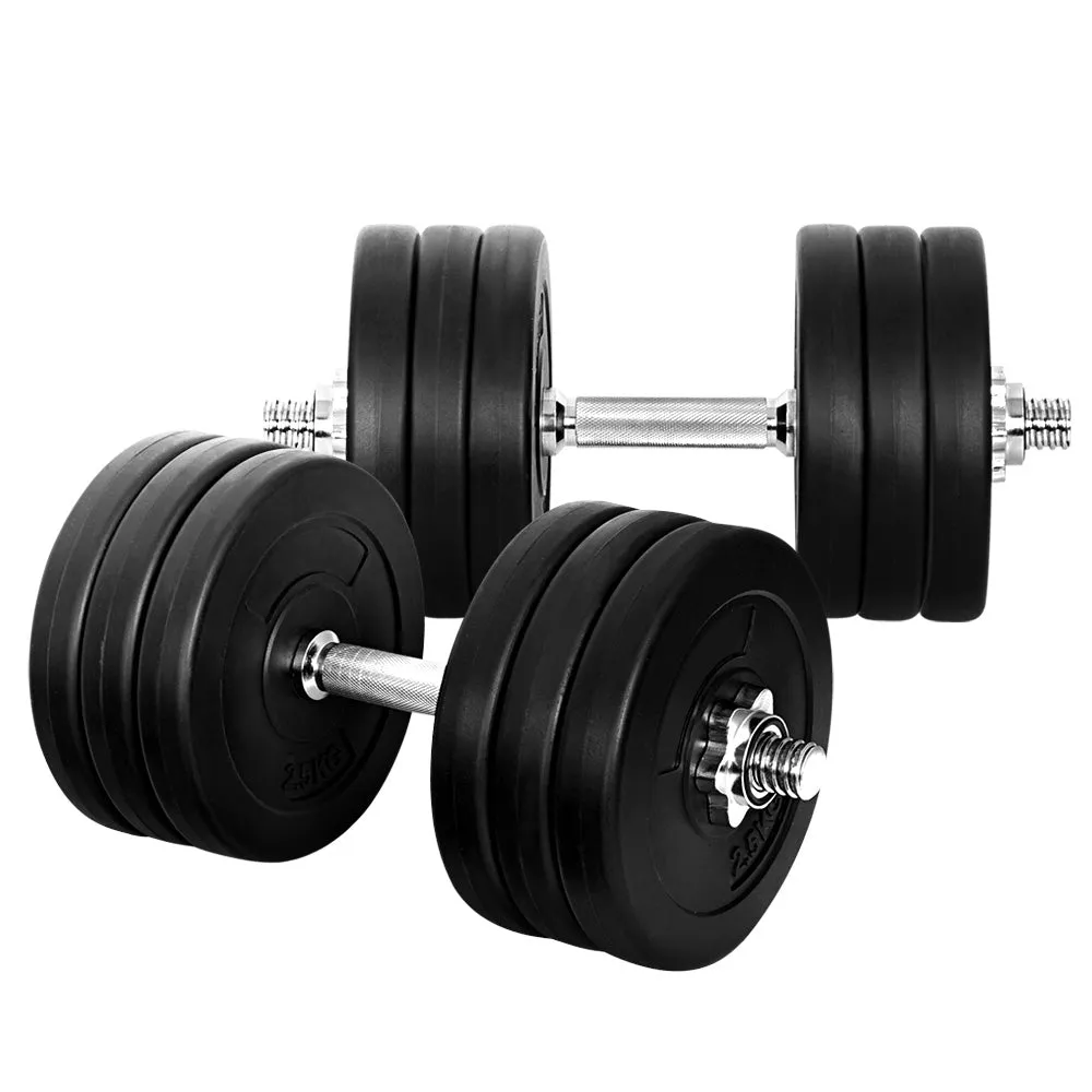 Adjustable 35kg Dumbbell Set, Non-Slip, 12 Plates - Everfit