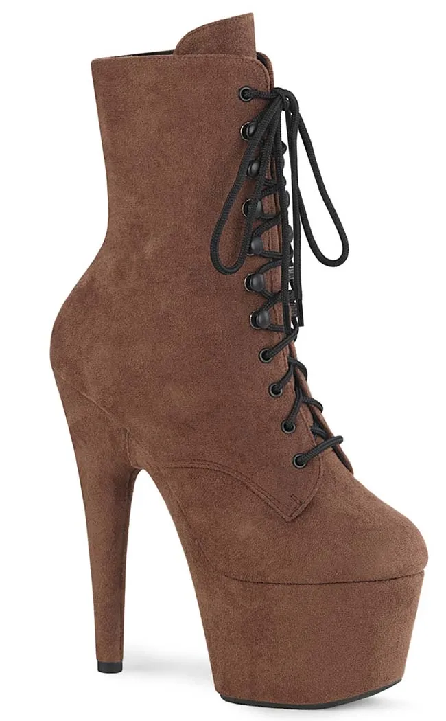 ADORE-1020FS Camel Suede Ankle Boots