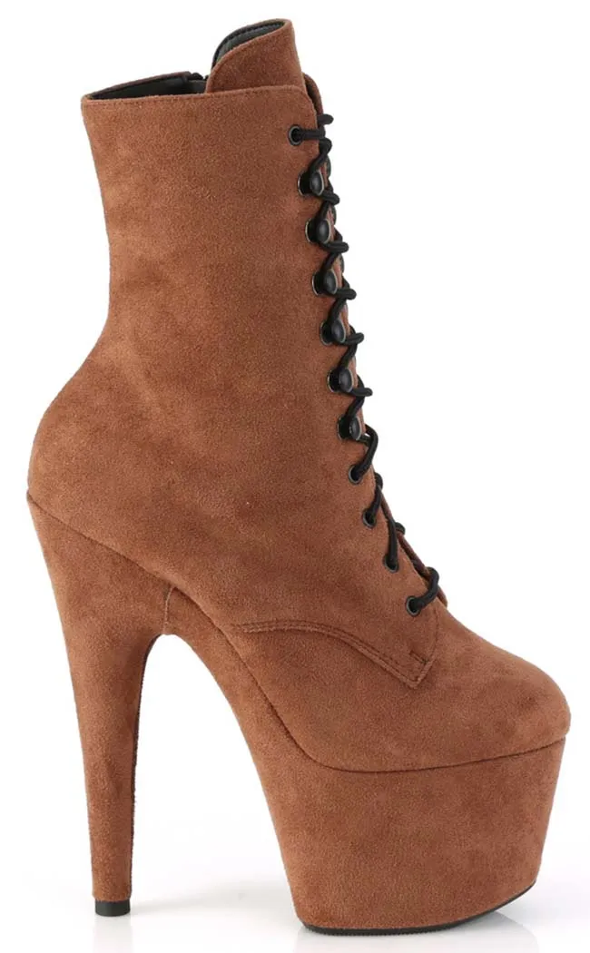 ADORE-1020FS Camel Suede Ankle Boots