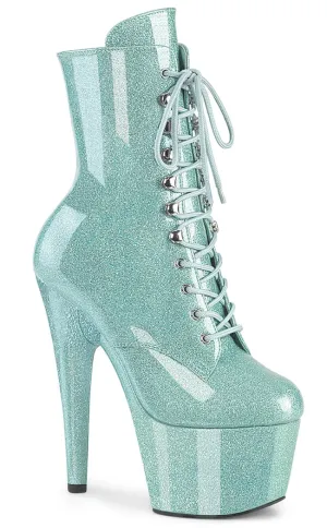 ADORE-1020GP Mint Glitter Ankle Boots