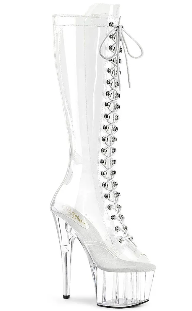 ADORE-2021C Clear Knee Boots