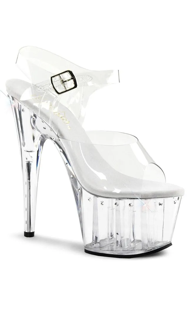 ADORE-708LS Clear Platform Heels