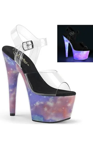 ADORE-708REFL Purple-Blue Reflective Heels