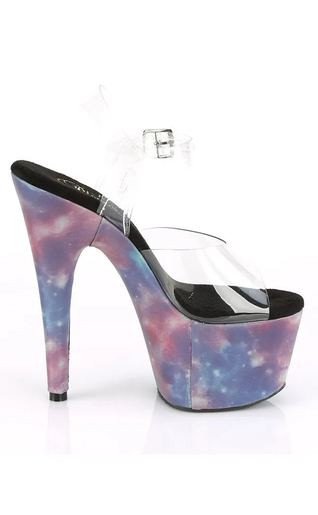 ADORE-708REFL Purple-Blue Reflective Heels