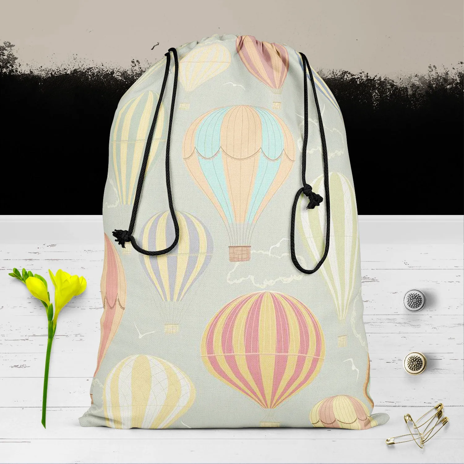 Air Balloons Reusable Sack Bag | Bag for Gym, Storage, Vegetable & Travel