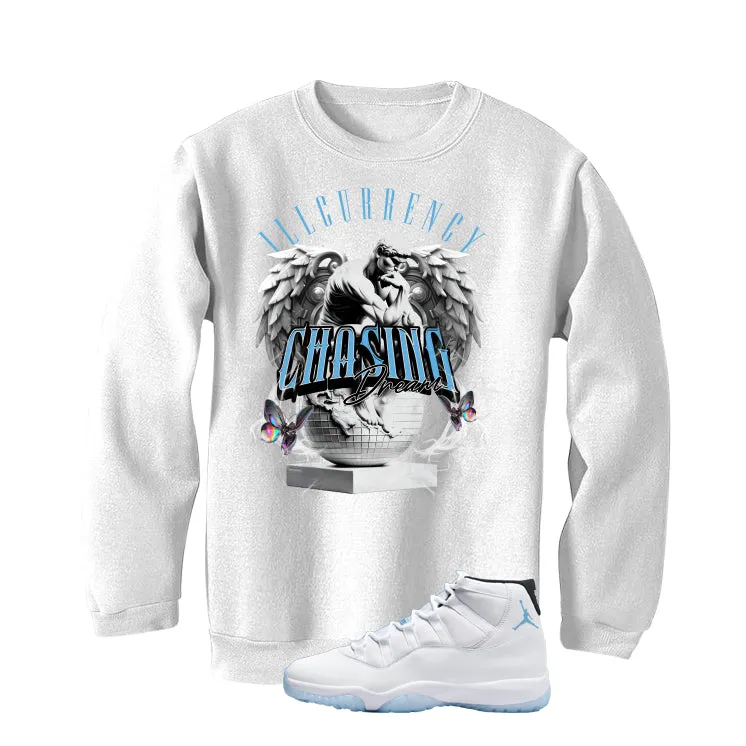 Air Jordan 11 Legend Blue White T-Shirt (Chasing Dreams)| illcurrency