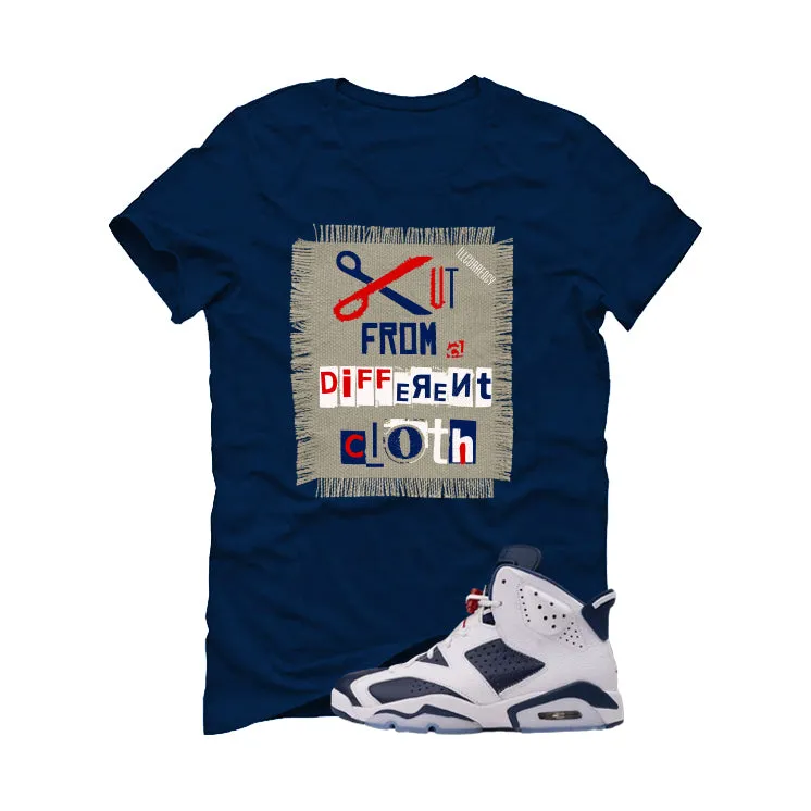 Air Jordan 6 Olympic Navy Blue T-Shirt (Cut from a different cloth)| illcurrency