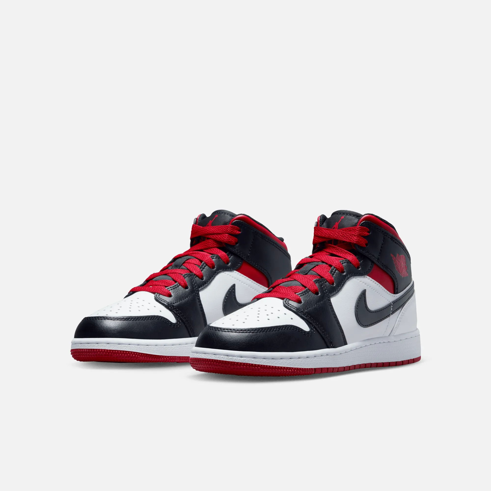 Air Jordan Big Kids' 1 Mid 'Gym Red Black Toe' (GS)