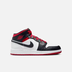 Air Jordan Big Kids' 1 Mid 'Gym Red Black Toe' (GS)