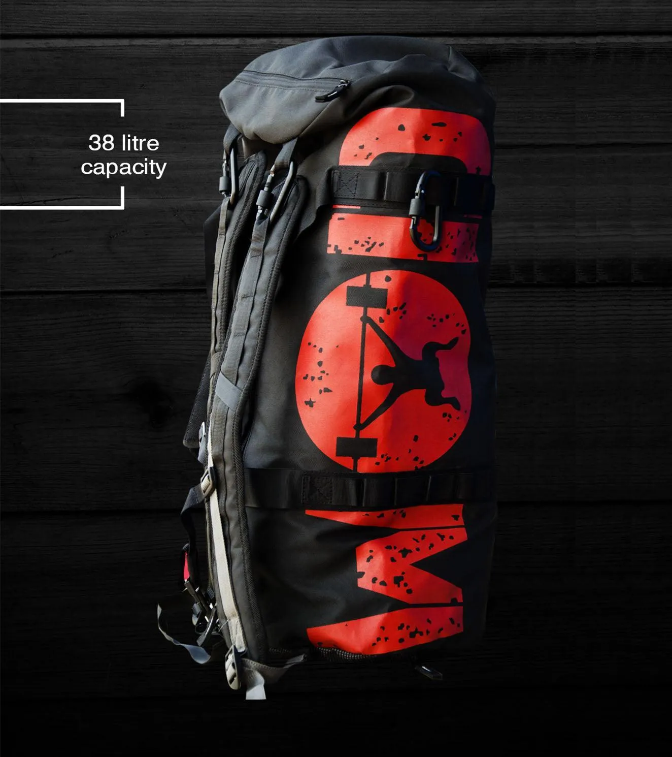 Armour Gym and Travel Bag with carabiner