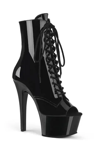 ASPIRE-1021 Black Patent Ankle Boots