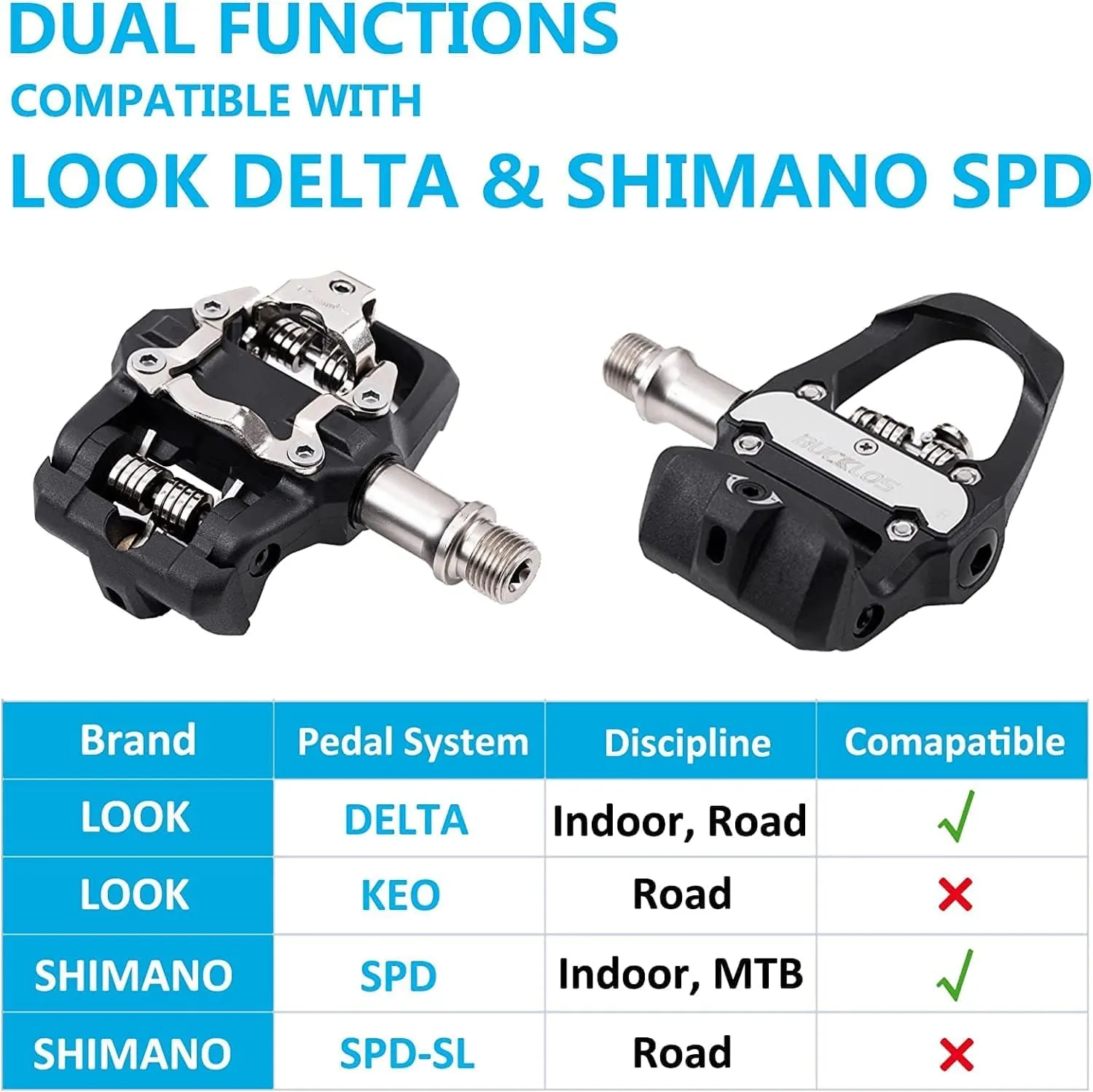 B317 Look Delta & SPD Dual Pedal US