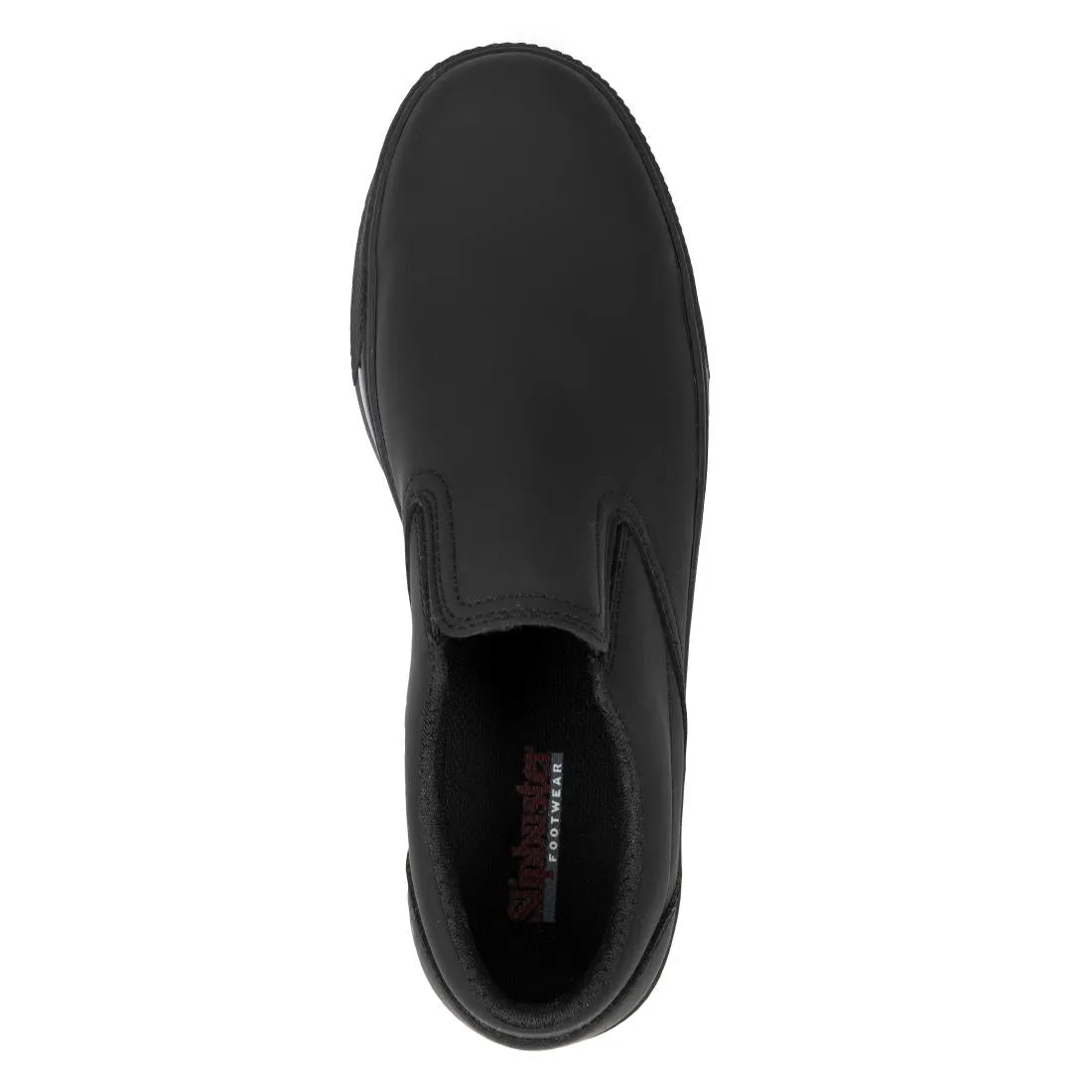 BA062-43 Slipbuster Recycled Microfibre Slip-on Shoe Matte Black 43