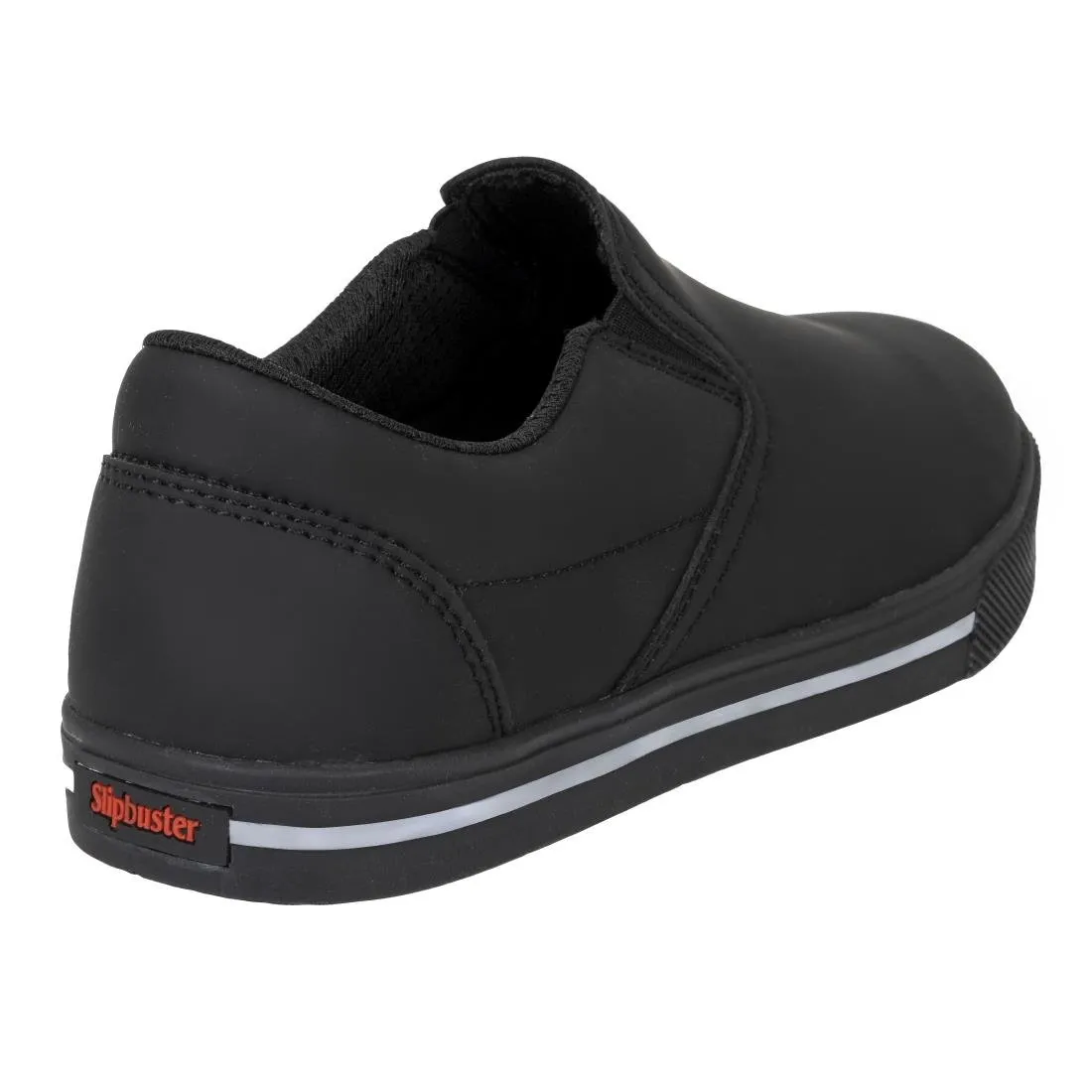 BA062-43 Slipbuster Recycled Microfibre Slip-on Shoe Matte Black 43