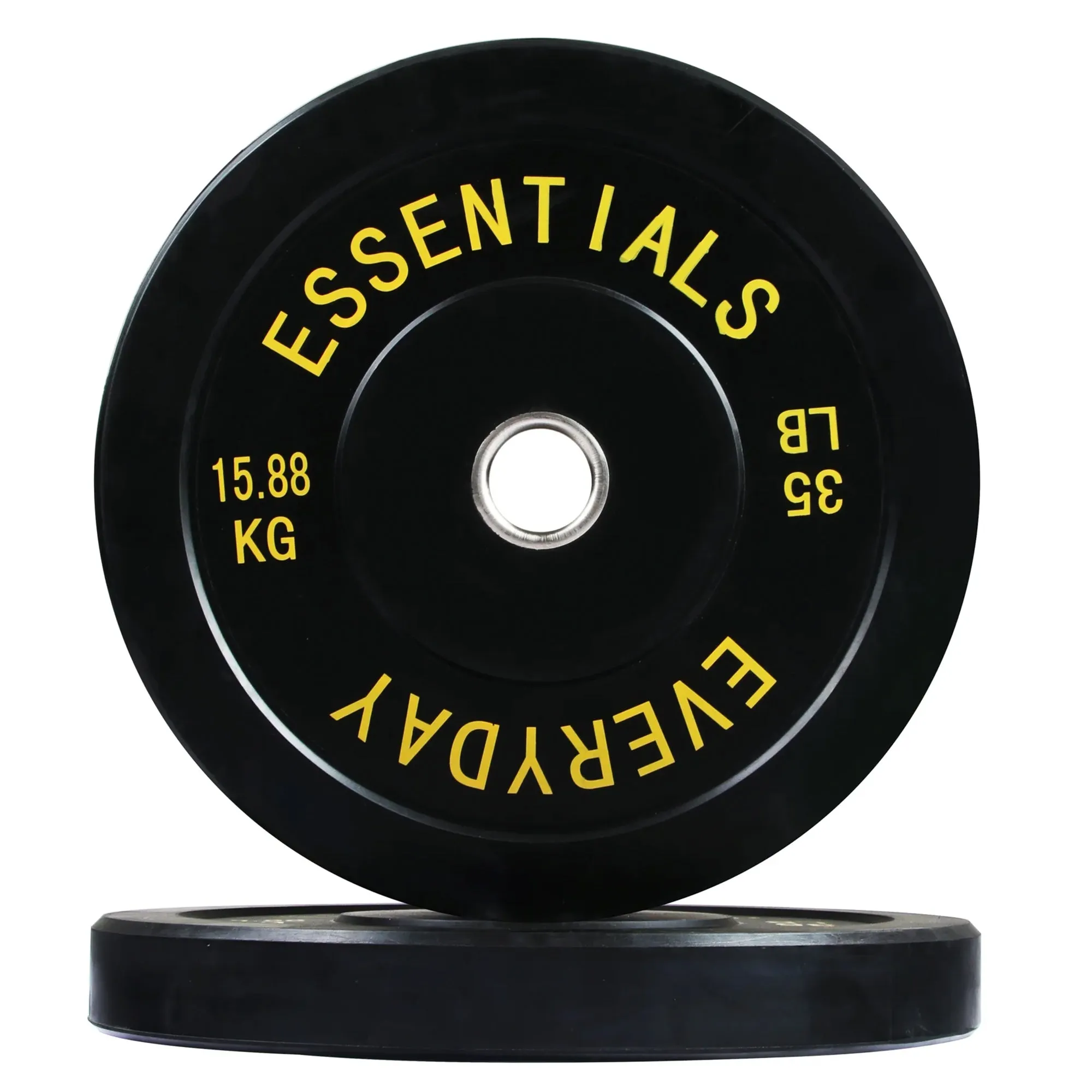 BalanceFrom Fitness 210 Pound Olympic Bumper Strength Training Weight Plate Set