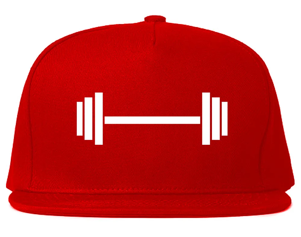 Barbell Workout Gym Mens Snapback Hat