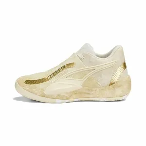 Basketball Shoes for Adults Puma Rise NITRO Golden Beige