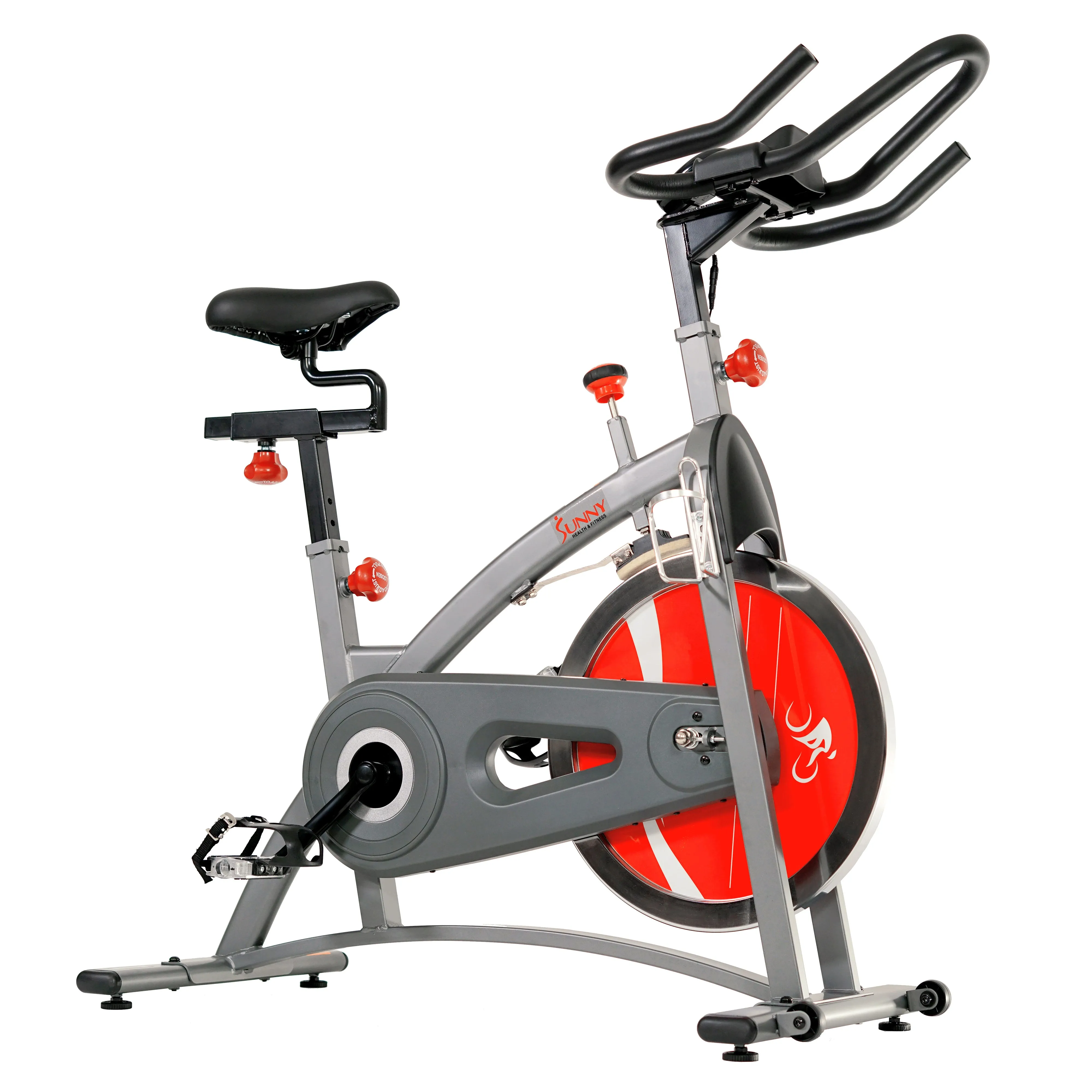 Belt Drive Exercise Bike Indoor Cycling Bike  w/ LCD Monitor