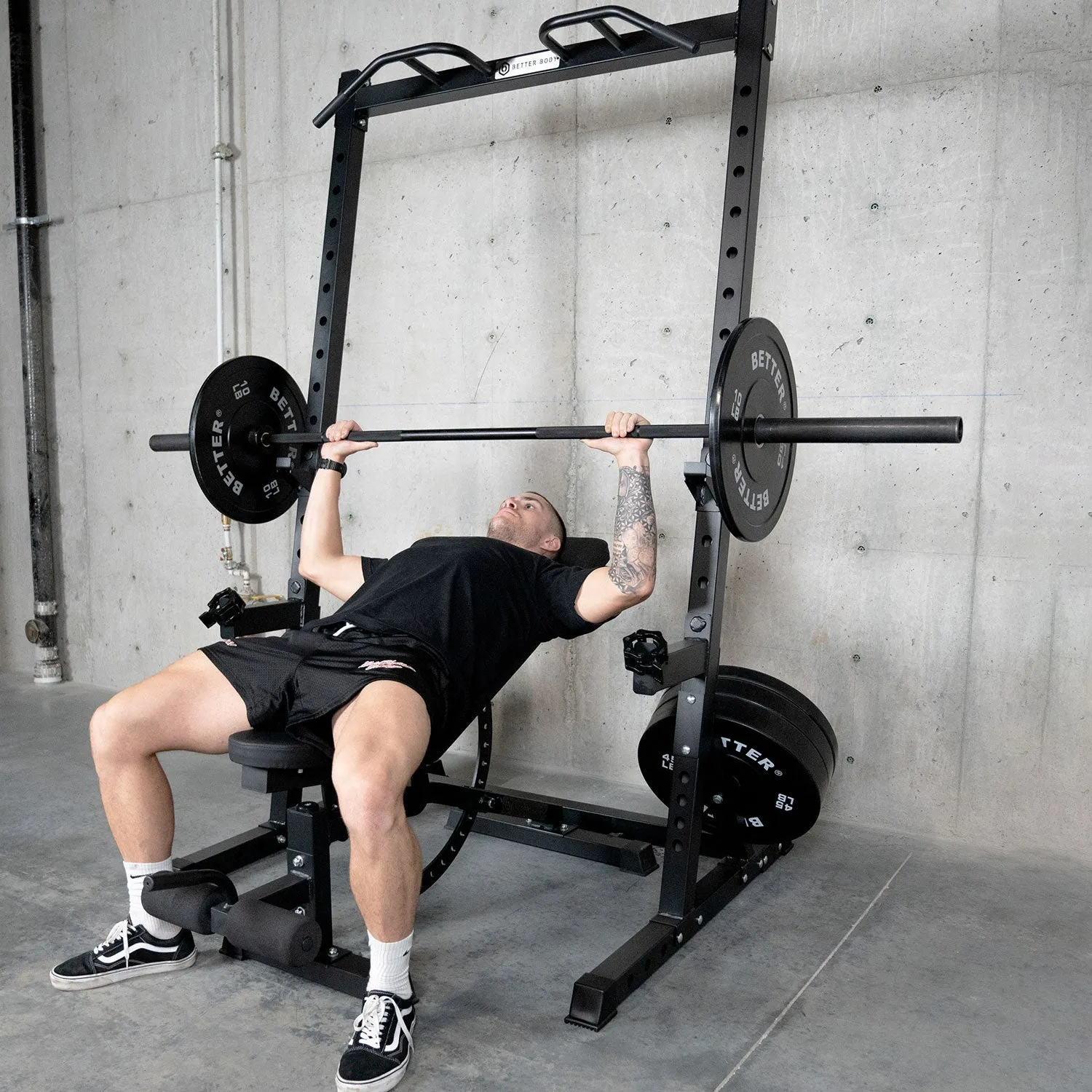 Better Body Power Bundle with Incline Squat Rack | 5-45lbs