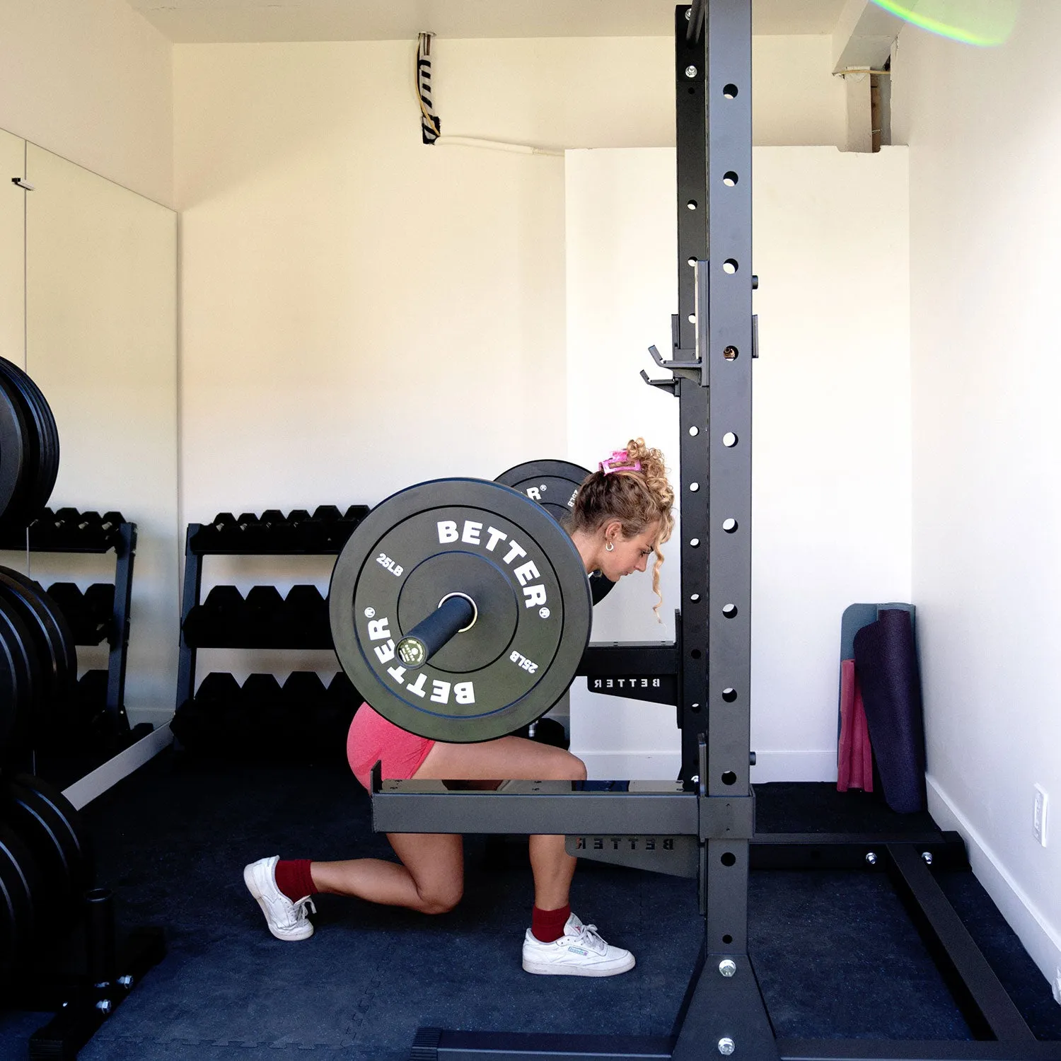 Better Body Power Bundle with Squat Rack | 10-45lbs Bumper Plates