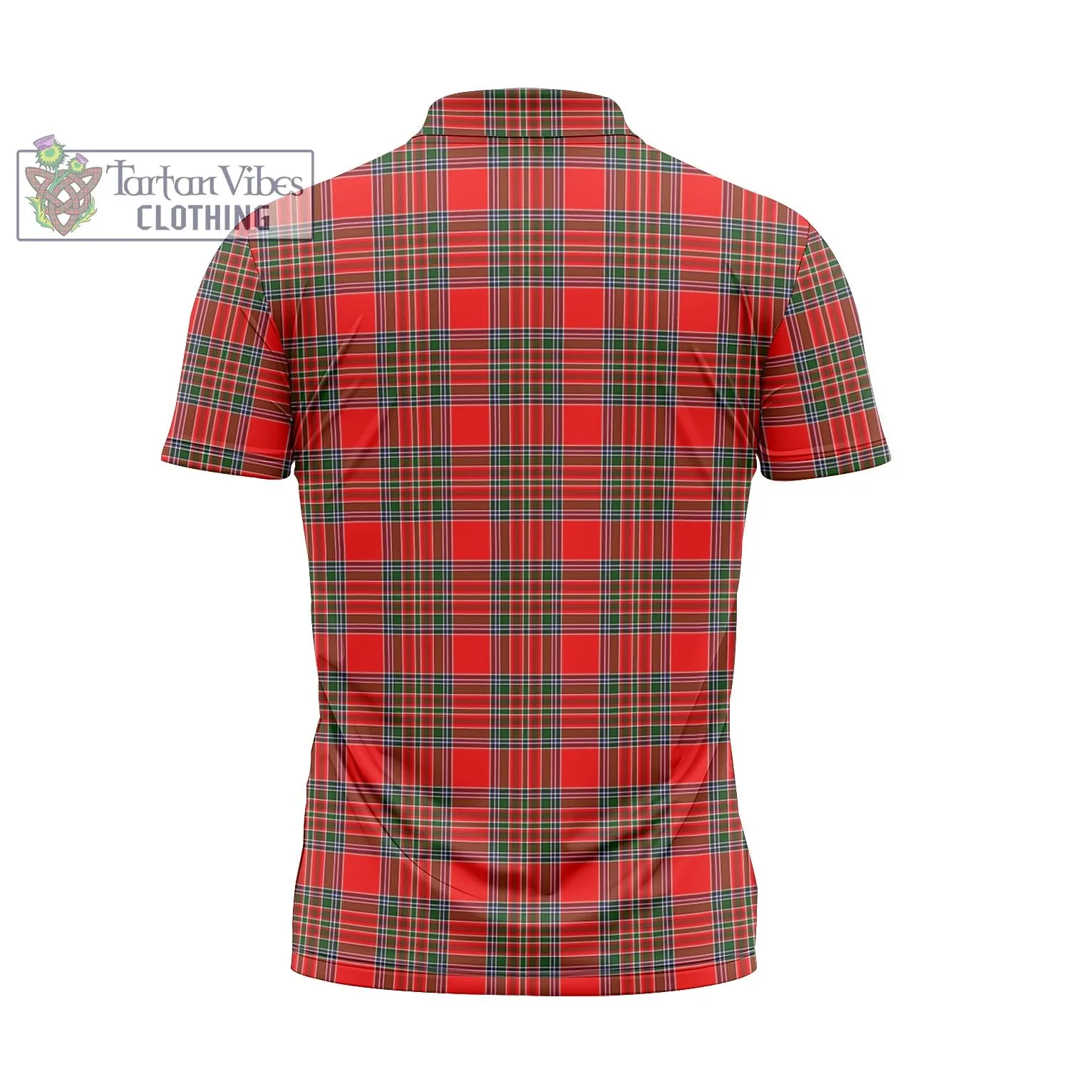 Binning Tartan Zipper Polo Shirt