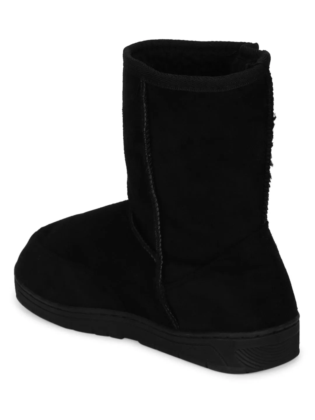 Black Micro Furry Uggs Boots