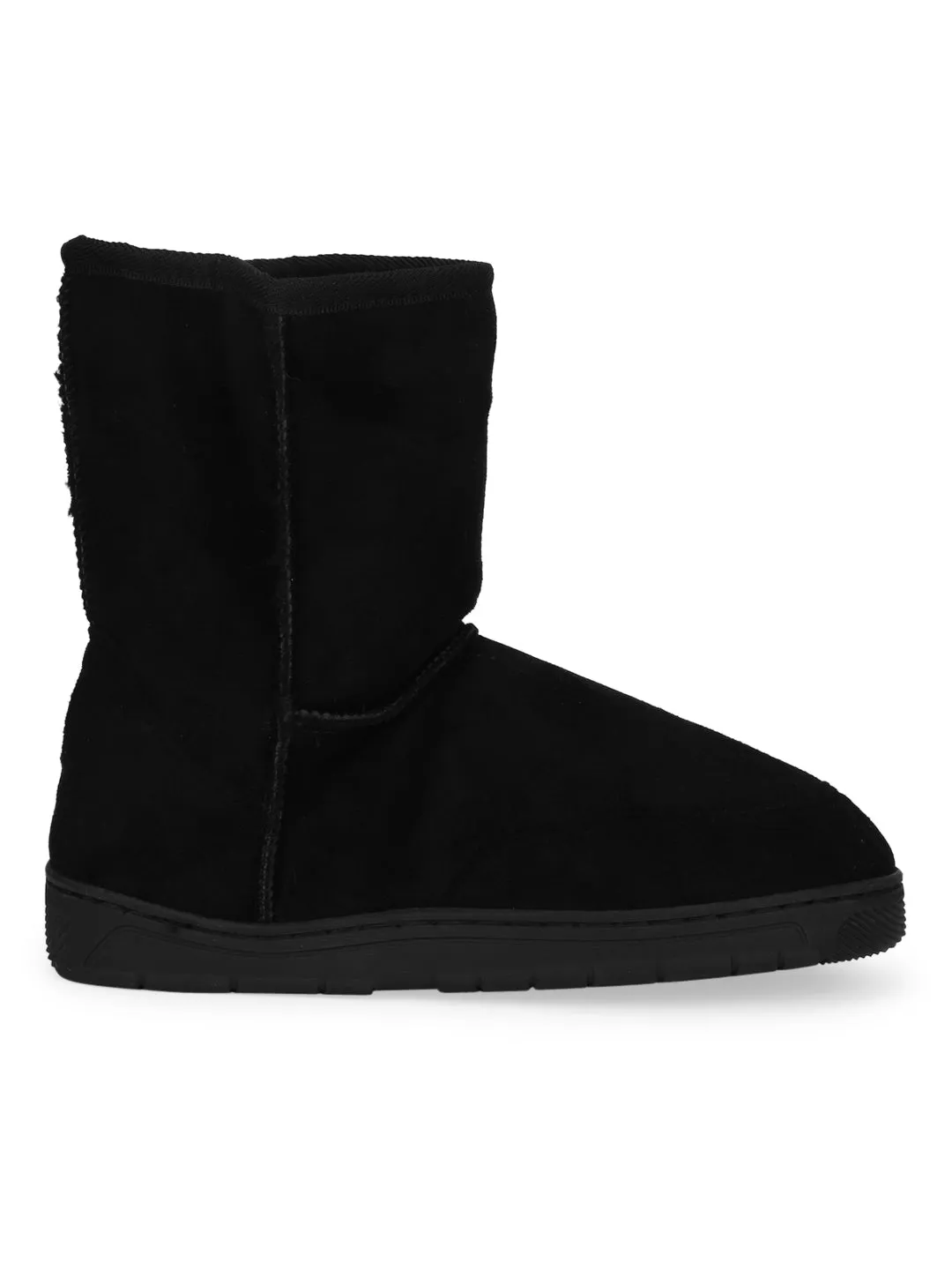 Black Micro Furry Uggs Boots