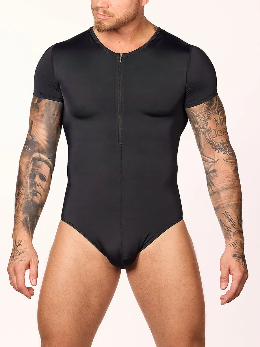 Body Force T-Shirt Zip Bodysuit