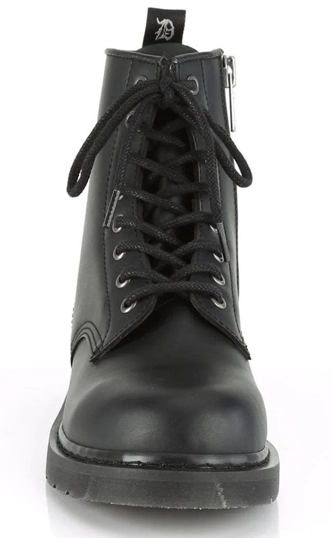 BOLT-100 Black Lace Up Boots [Au Stock]