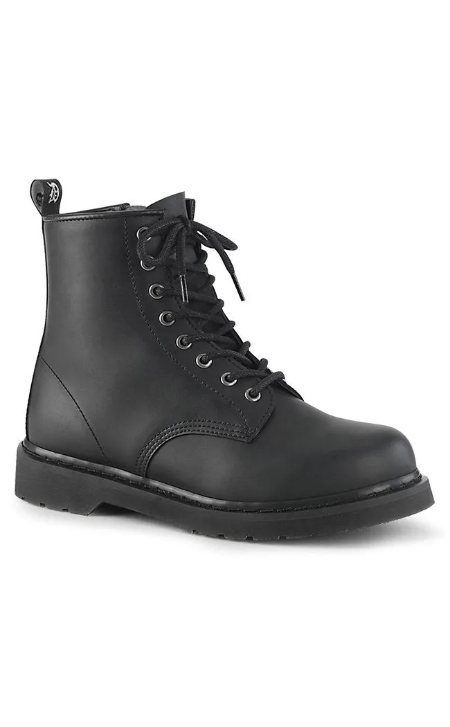 BOLT-100 Black Lace Up Boots [Au Stock]