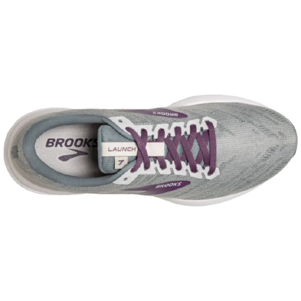 Brooks Launch 7 Antarctica/Lead/Grape Running Shoe (Women's)