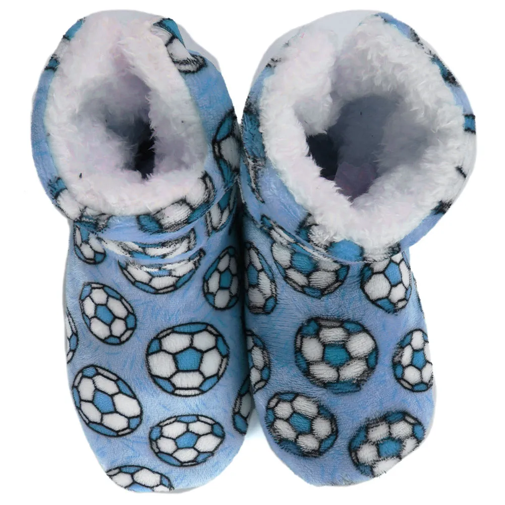 Carnival Ladies Super Soft Non Slip Sole Printed Sherpa Slipper Boots No Size