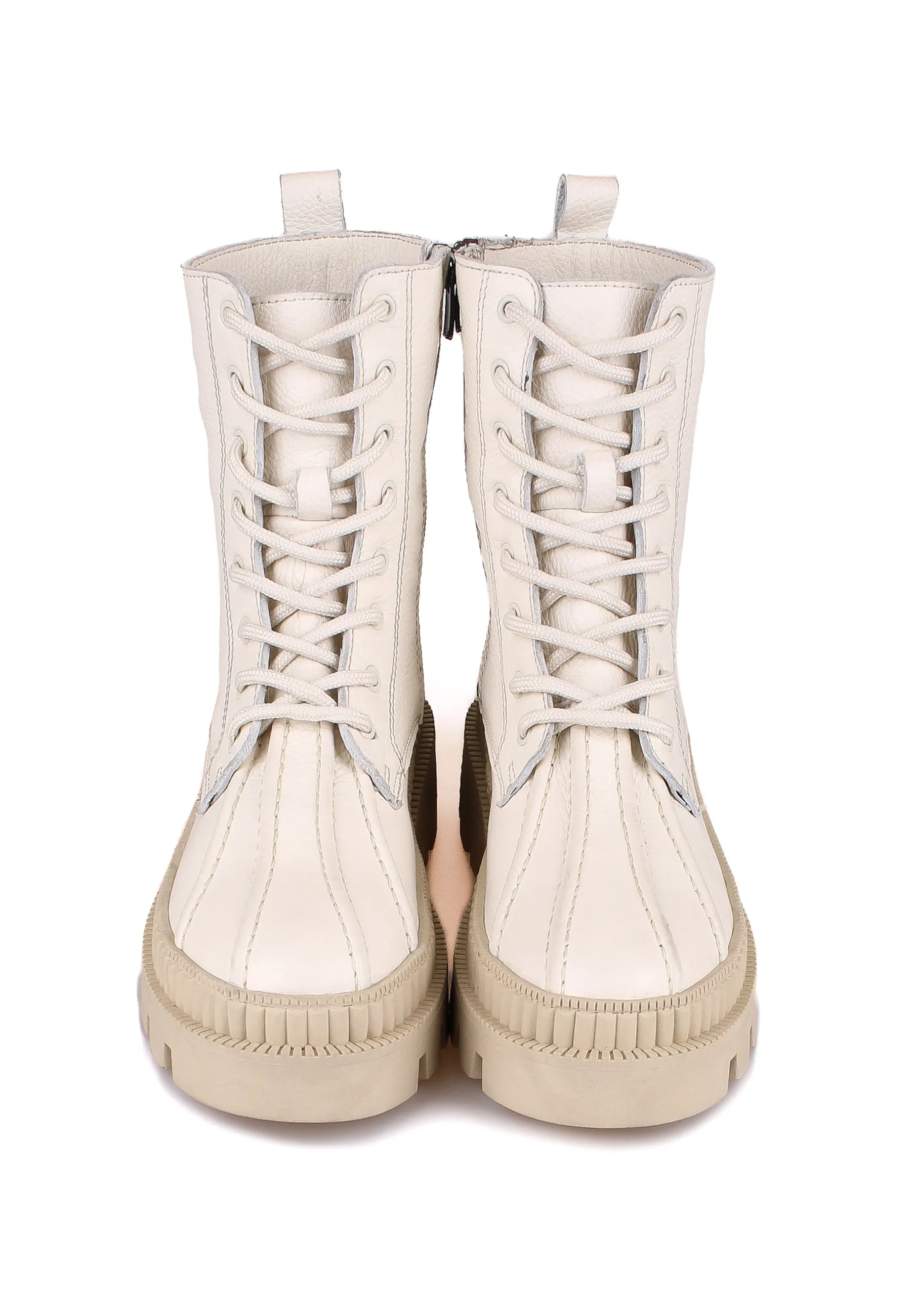 Chunky Sole Lace-Up Boots