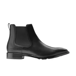 COLE HAAN - Hawthorne Leather Pull-On Chelsea Boots