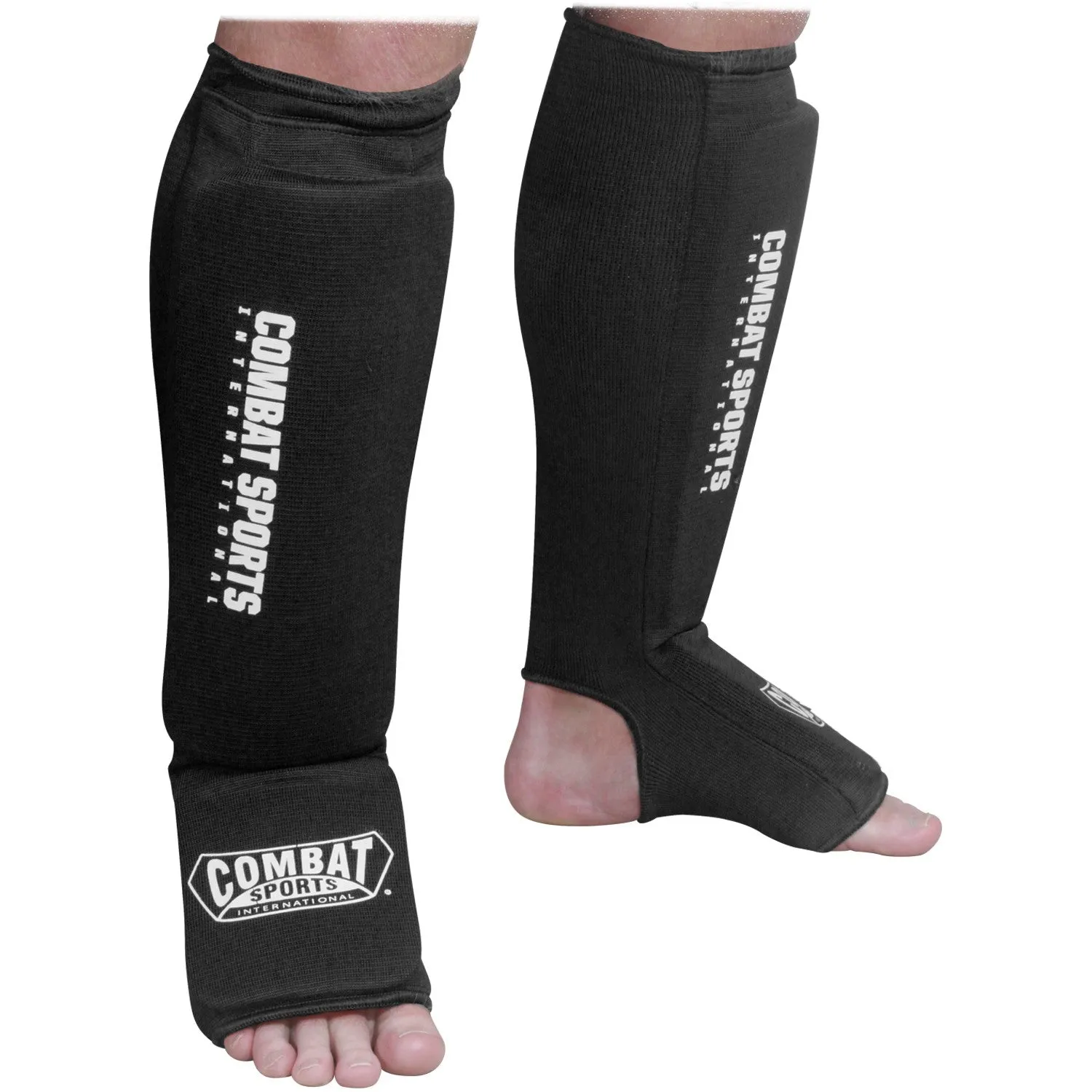 Combat Sports Washable MMA Elastic Cloth Shin & Shin Instep Padded Guards