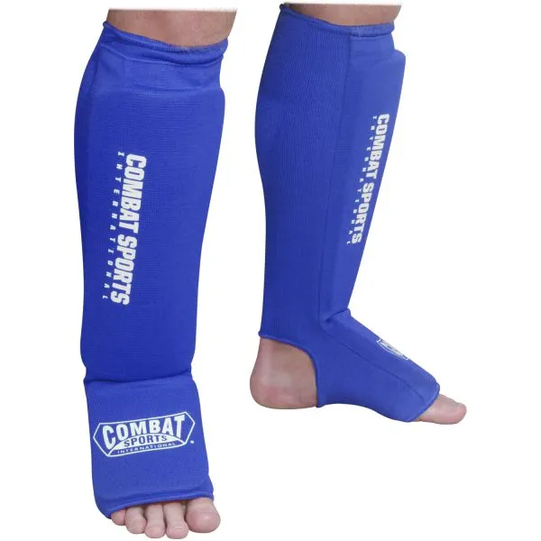 Combat Sports Washable MMA Elastic Cloth Shin & Shin Instep Padded Guards