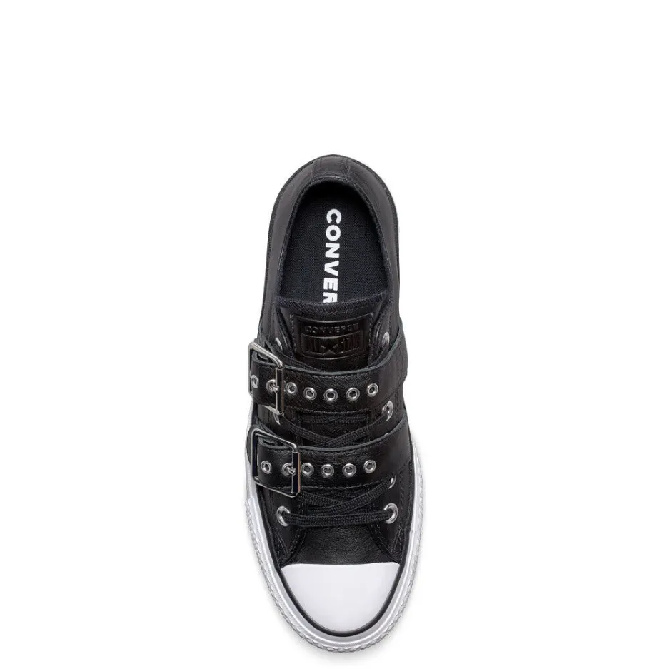 Converse scarpa sneakers da donna con zeppa CTAS Lift Buckle 562835C black